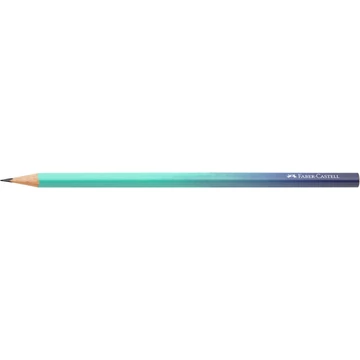 Grafitceruza B, háromszögletű színátmenetes Faber-Castell türkiz-kék test
