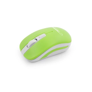 Egér, vezeték nélküli 4D Uranus 2.4GHz, USB, Esperanza fehér-zöld