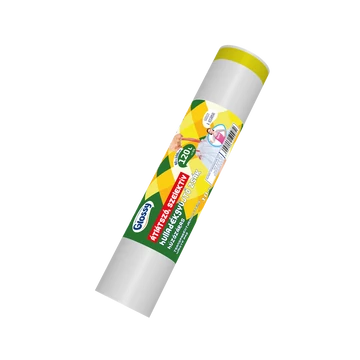 Szemeteszsák zárószalagos 120 liter 60 x 100 cm 10 db/tekercs Glossy átlásztó