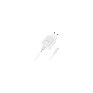 Töltő hálózati HUAWEI USB aljzat (10W, gyorstöltő + PY0857 microUSB kábel) fehér