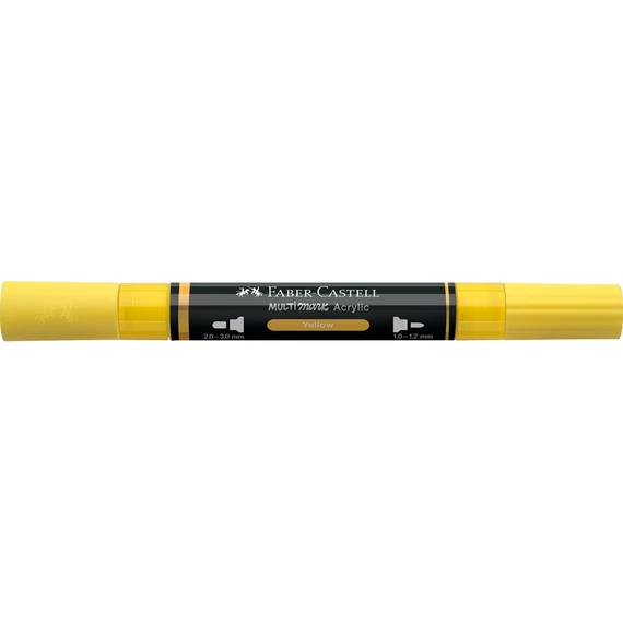 Akril marker kétvégű MULTIMARK 108 Faber-Castell sárga