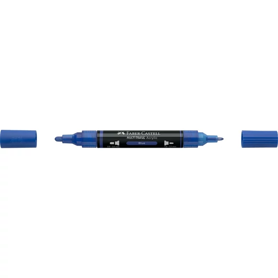 Akril marker kétvégű MULTIMARK 120 Faber-Castell kék