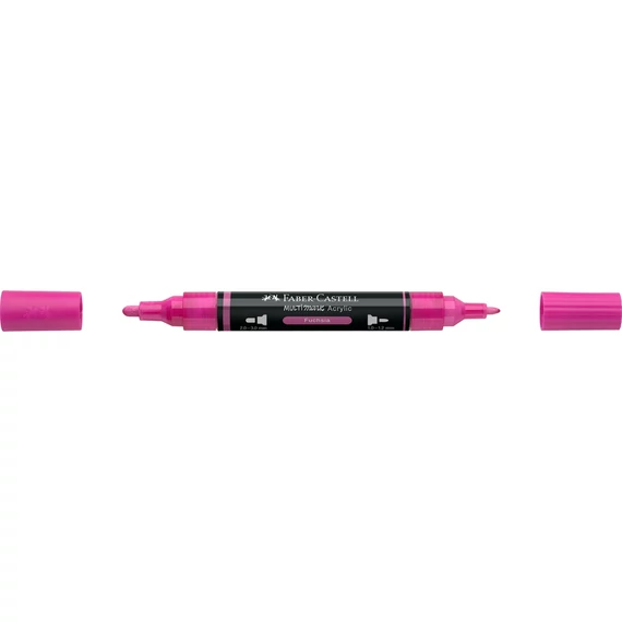 Akril marker kétvégű MULTIMARK 125 Faber-Castell fukszia