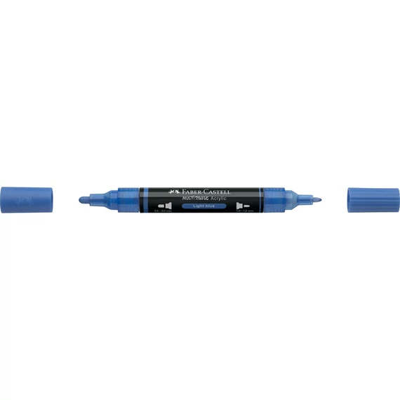 Akril marker kétvégű MULTIMARK 140 Faber-Castell világoskék