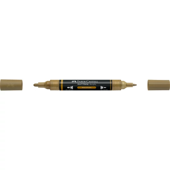 Akril marker kétvégű MULTIMARK 178 Faber-Castell kávé barna