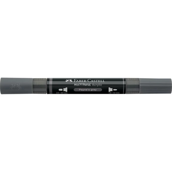 Akril marker kétvégű MULTIMARK 181 Faber-Castell Payne-szürke