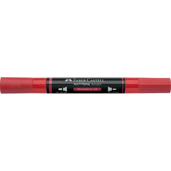 Akril marker kétvégű MULTIMARK 219 Faber-Castell eper piros