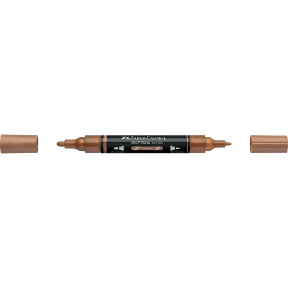 Akril marker kétvégű MULTIMARK 252 Faber-Castell réz