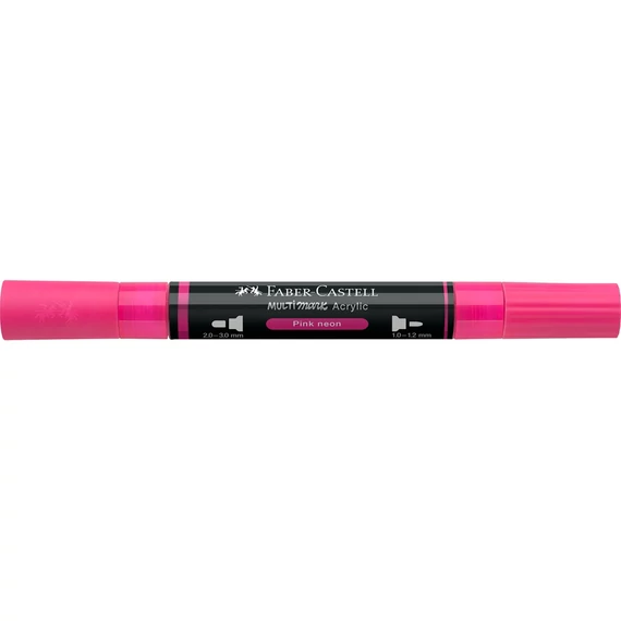 Akril marker kétvégű MULTIMARK 253 Faber-Castell neon rózsaszín