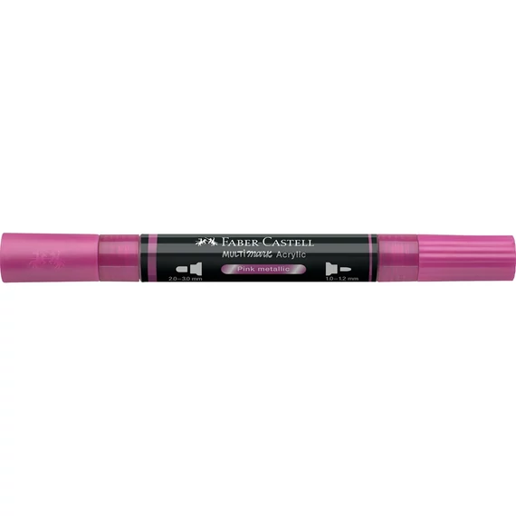 Akril marker kétvégű MULTIMARK 290 Faber-Castell metál rózsaszín
