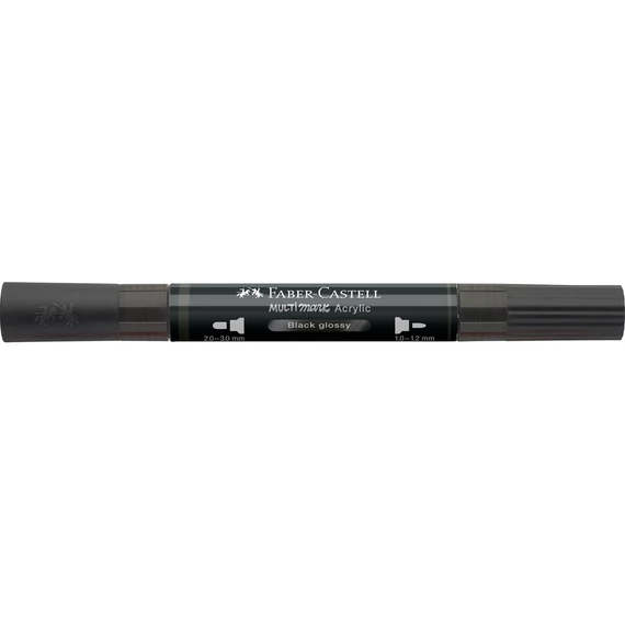 Akril marker kétvégű MULTIMARK 299 Faber-Castell fényes fekete