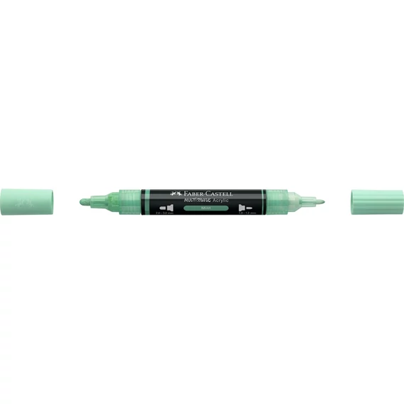 Akril marker kétvégű MULTIMARK 412 Faber-Castell mentazöld
