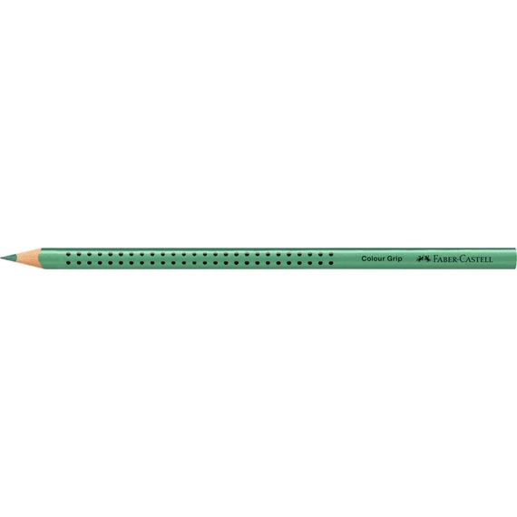 Színes ceruza háromszögletű GRIP Faber-Castell metál zöld