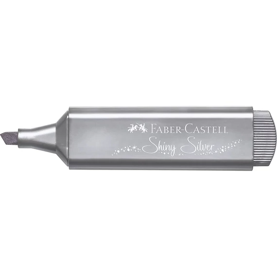 Szövegkiemelő 1-5mm vágott hegyű Faber-Castell 46 metál ezüst