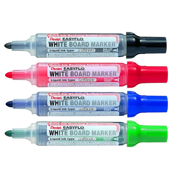 Táblamarker 2mm, kerek, utántölthető Pentel Easyflo kék
