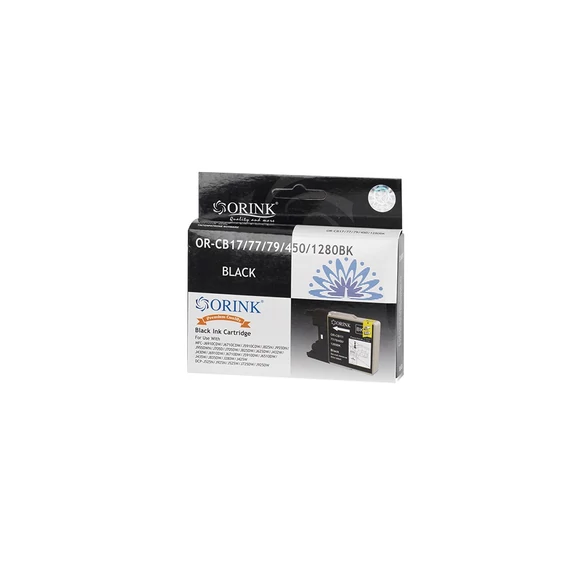 Brother LC12/LC1220/LC1240/LC1280XL tintapatron black ORINK