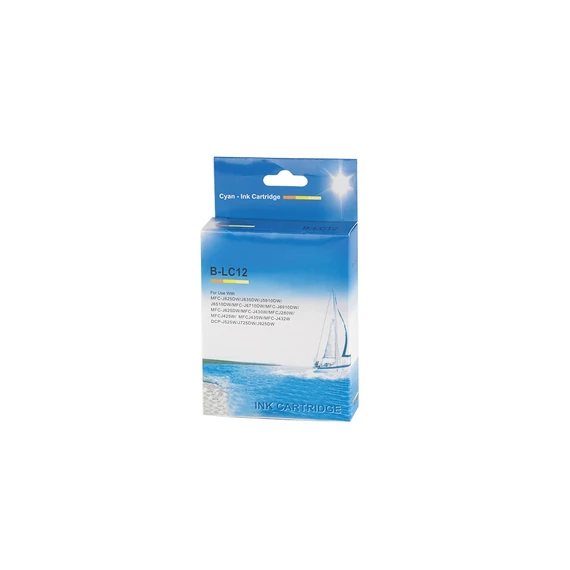 Brother LC12/LC1220/LC1240/LC1280XL tintapatron yellow ECO