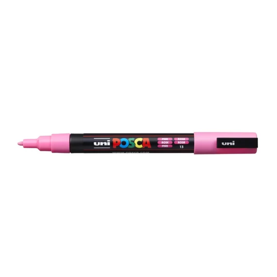 Dekormarker 0,9-1,3mm, Uni Posca PC-3M rózsaszín