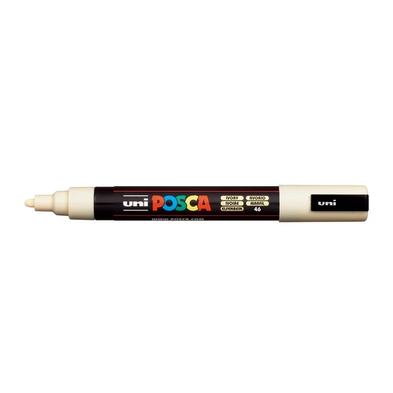 Dekormarker 1,8-2,5mm, Uni Posca PC-5M elefántcsont