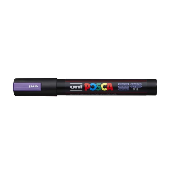 Dekormarker 1,8-2,5mm, Uni Posca PC-5M metál lila