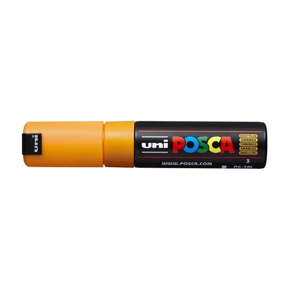 Dekormarker 4,5-5,5mm, Uni-Posca PC-7M ragyogó sárga