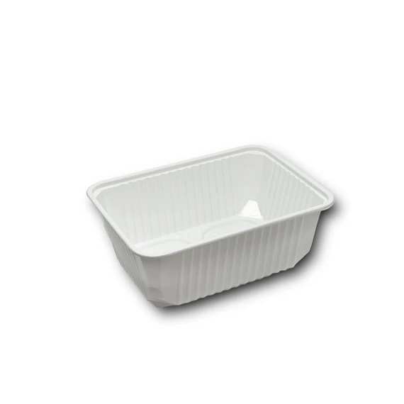 Elviteles doboz - szögletes alj PP 1000 ml 50 db/csomag fehér