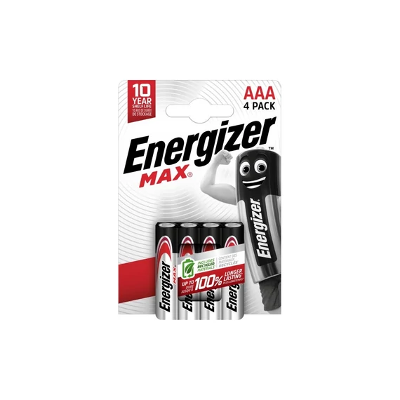 Elem AAA mikro LR03 Max 4 db/csomag, Energizer