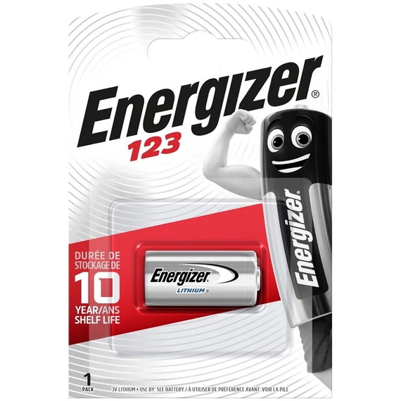 Elem CR123A lítium fotóelem 1 db/csomag, Energizer