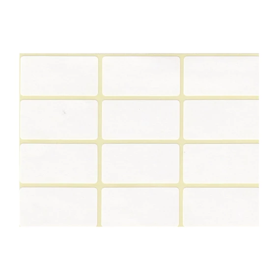 Etikett címke, 20x38mm, 5 lap, 12 címke/lap