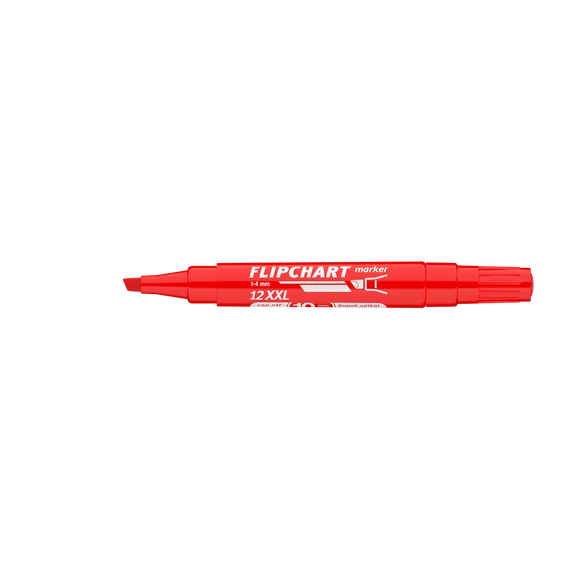 Flipchart marker vízbázisú 1-4mm, vágott Artip 12XXL piros