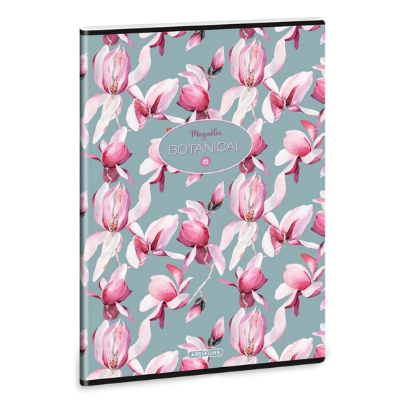 Füzet iskolai A4, 40lap, kockás Ars Una ROSY MAGNOLIA (5252) 23 10db/csomag