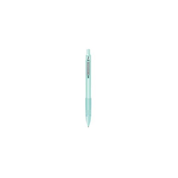 Golyóstoll 1 mm, zöld tolltest, Zebra Z-Grip Pastel, kék