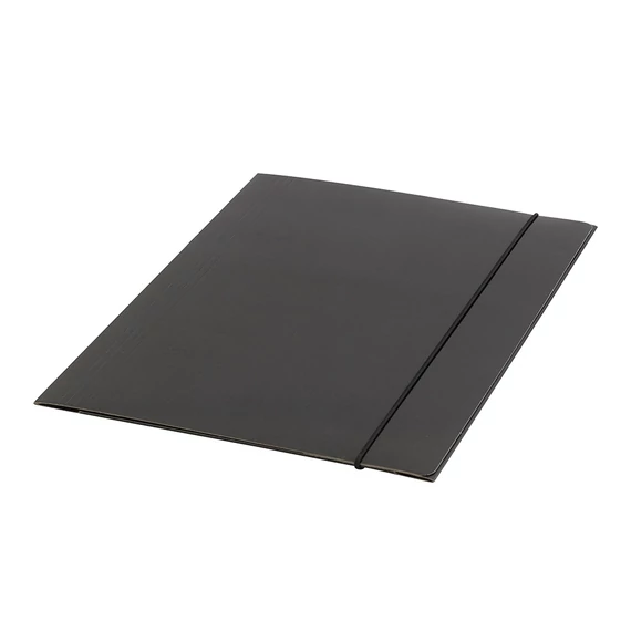 Gumis mappa A4, 400g. karton Glossy fekete