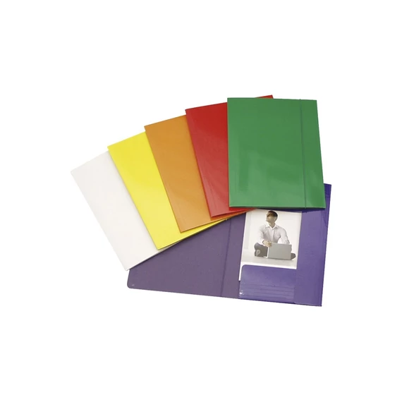 Gumis mappa A4, 600g. FC karton Glossy kék