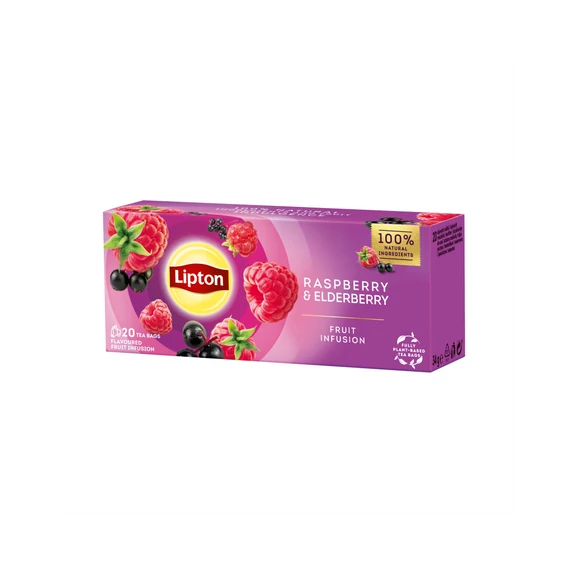 Gyümölcstea 20x1,6 g Lipton málna-bodza