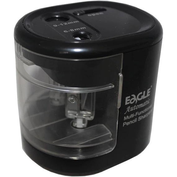 Hegyező asztali 2 lyukú elektromos elemes és USB adapterrel működtethető EG5161 Eagle fekete