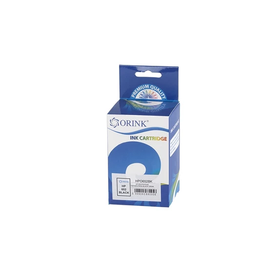Utángyártott Hp 652/F6V25AE tintapatron black ORINK