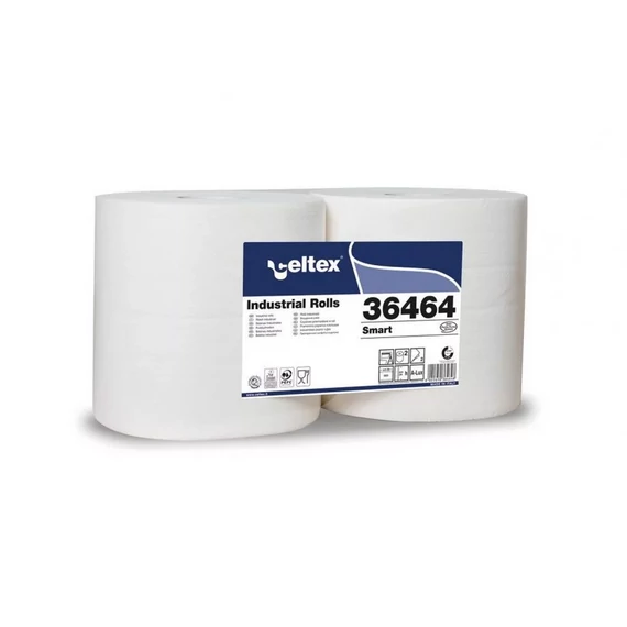 Ipari törlő 2 rétegű átmérő 25 cm 800 lap/tekercs 240 méter/tek 100 % cellulóz 2 tekercs/csom Celtex_36464_fehér