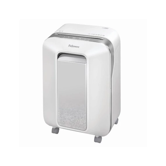 Iratmegsemmisítő, 11lap, mikrokonfetti vágás 2x12mm, Fellowes® Powershred LX201, fehér