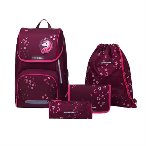 Iskolatáska ergonómiai, lányos 6 részes szett Floral Fantasy Schneiders