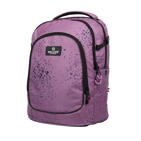 Iskolatáska ergonómiai, lányos Purple splash by Walker