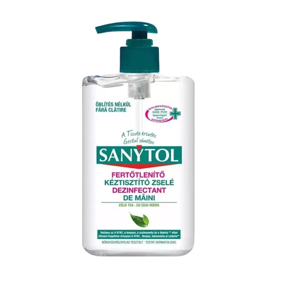 Kéz- és bőrfertőtlenítő gél pumpás 250 ml Sanytol