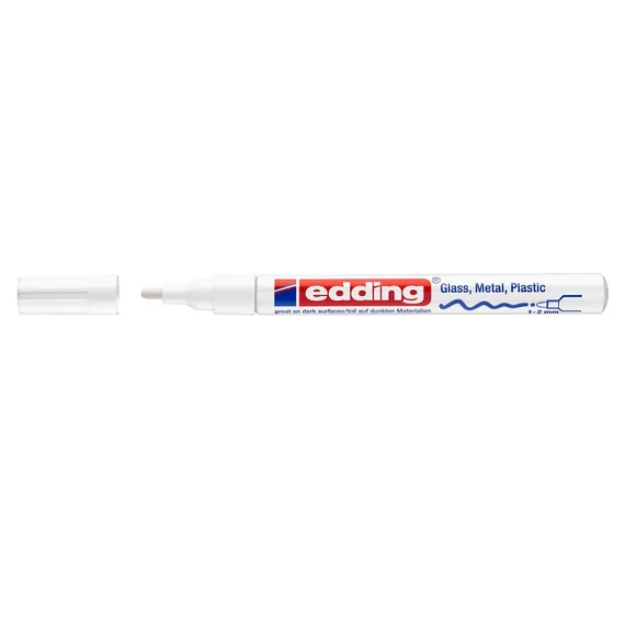 Lakkmarker 1-2mm, kerek Edding 751 fehér