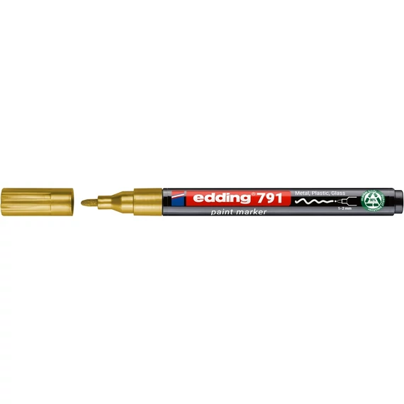 Lakkmarker 1-2mm, kerek Edding 791 arany
