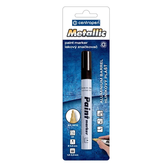 Lakkmarker 1,5-2,5mm, kerek hegy Centropen 9210 fekete