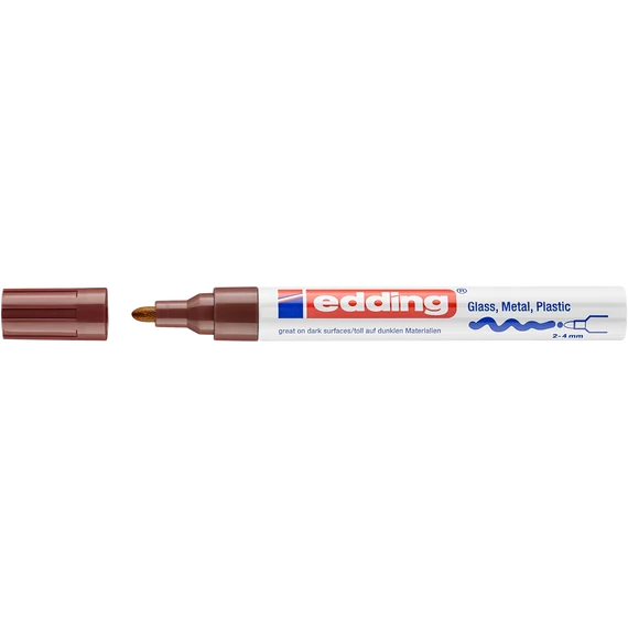 Lakkmarker 2-4mm, kerek Edding 750 barna