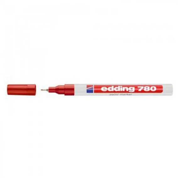 Lakkmarker 0,8mm, kerek Edding 780 piros