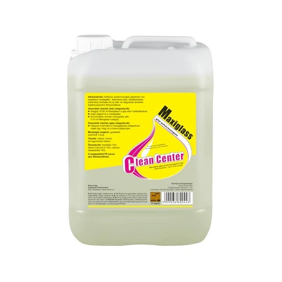 Mosogatószer 5 liter gépi pohármosogatásra Maxiglass_Clean Center