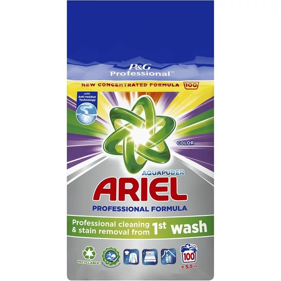 Mosópor 5,5 kg (100 mosás) színes ruhákhoz Ariel Professional Color