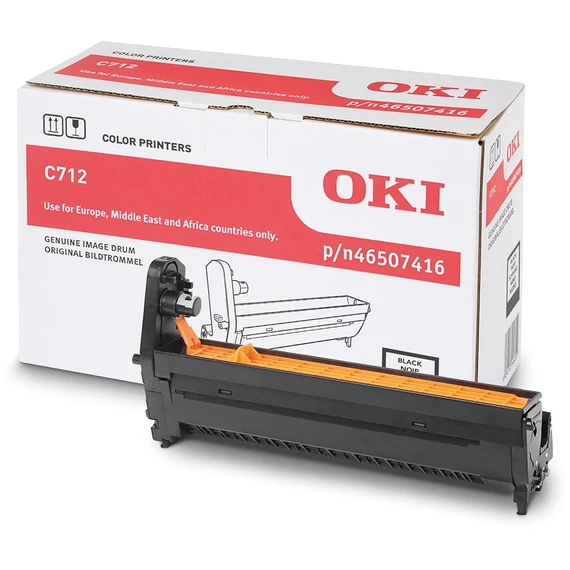 Oki C712 drum unit black ORIGINAL 30K